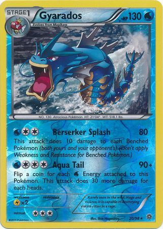 Gyarados - 20/98 - Rare - Reverse Holo available at 401 Games Canada