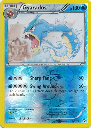 Gyarados - 24/124 - Rare - Reverse Holo available at 401 Games Canada