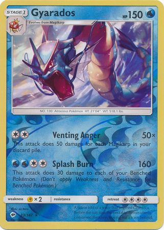 Gyarados - 33/147 - Holo Rare - Reverse Holo available at 401 Games Canada