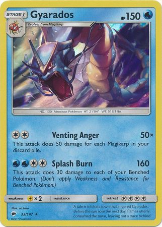 Gyarados - 33/147 - Holo Rare available at 401 Games Canada