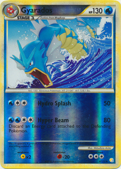 Gyarados - 4/123 - Holo Rare - Reverse Holo available at 401 Games Canada