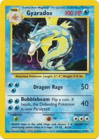 Gyarados - 6/102 - Holo - Unlimited available at 401 Games Canada