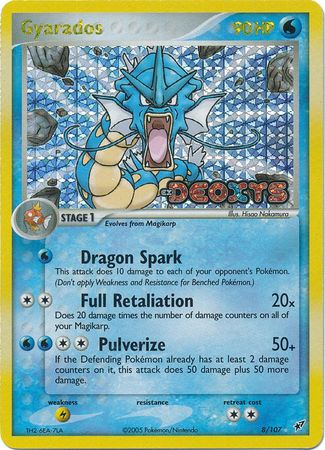 Gyarados - 8/107 - Holo Rare - Reverse Holo available at 401 Games Canada