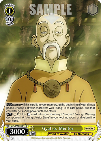 Gyatso: Mentor - ATLA/WX04-E014 - Common available at 401 Games Canada