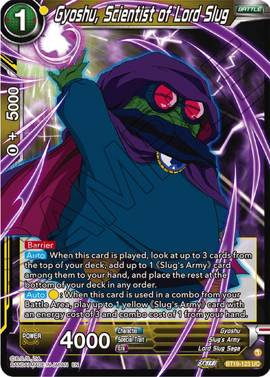 Gyoshu, Scientist of Lord Slug - BT19-123 - Uncommon available at 401 Games Canada