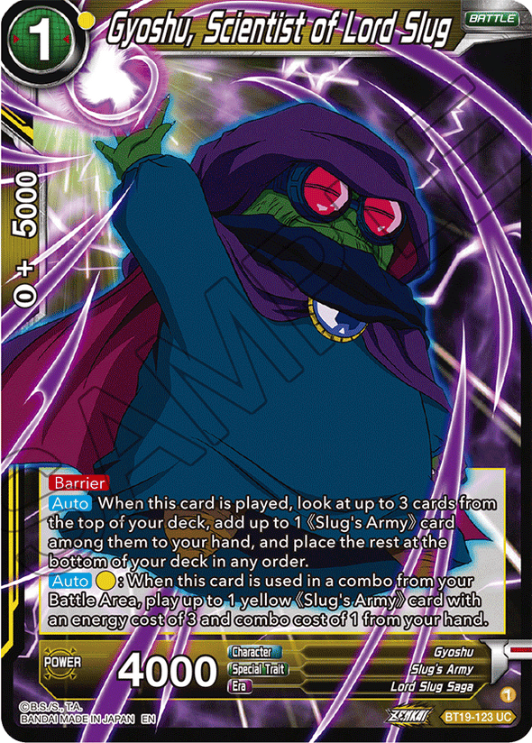 Gyoshu, Scientist of Lord Slug - BT19-123 - Uncommon available at 401 Games Canada