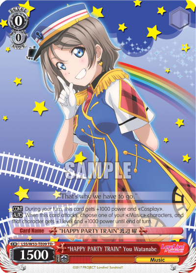 "HAPPY PARTY TRAIN" You Watanabe - LSS/W53-TE09 - Trial Deck available at 401 Games Canada