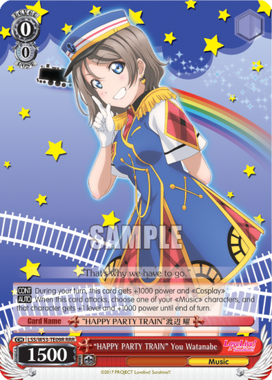 "HAPPY PARTY TRAIN" You Watanabe - LSS/W53-TE09R - Triple Rare available at 401 Games Canada