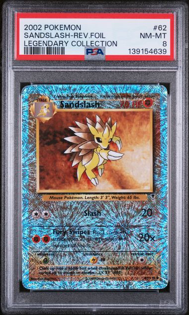 SANDSLASH (62) - POKEMON LEGENDARY COLLECTION - REVERSE FOIL - NM-MT 8