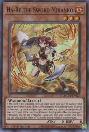 Ha-Re the Sword Mikanko - AMDE-EN025 - Super Rare - 1st Edition available at 401 Games Canada