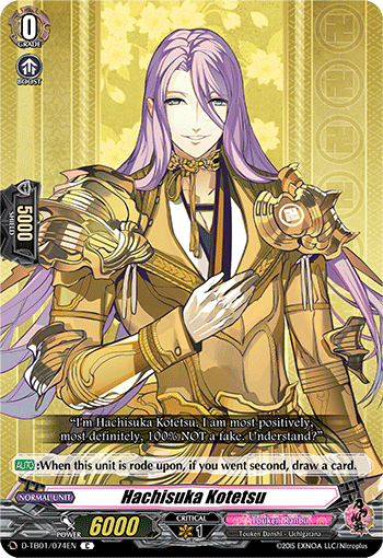 Hachisuka Kotetsu - D-TB01/074 - Common available at 401 Games Canada