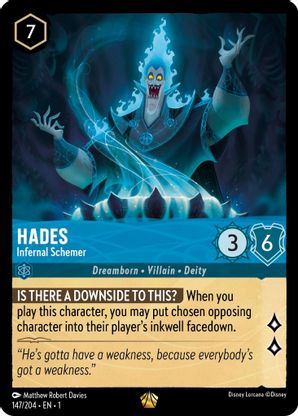 Hades (Infernal Schemer) - 147/204 - Legendary available at 401 Games Canada