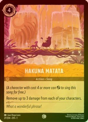 Hakuna Matata - 27/204 - Common (Foil) available at 401 Games Canada