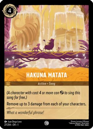 Hakuna Matata - 27/204 - Common available at 401 Games Canada