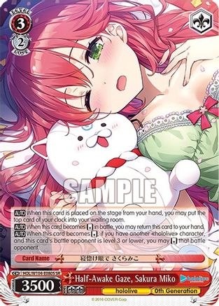 Half-Awake Gaze, Sakura Miko (SR) - HOL/W104-E080S - Super Rare available at 401 Games Canada