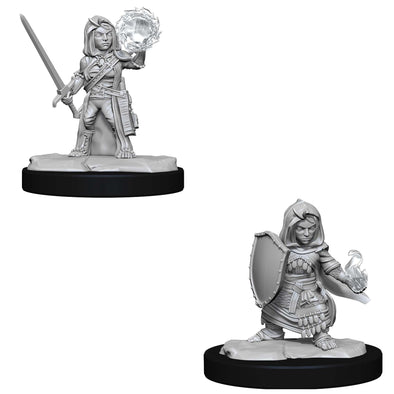 Halfling Cleric Female - Pathfinder Deep Cuts Unpainted Minis available at 401 Games Canada