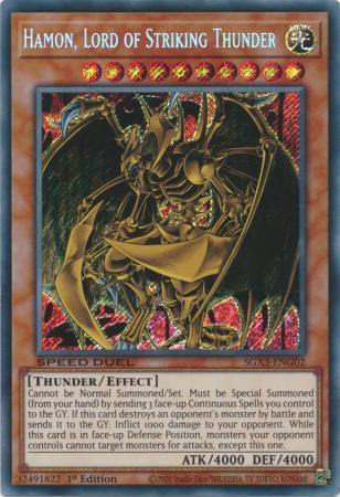 Hamon, Lord of Striking Thunder - SGX3-ENG02 - Secret Rare - 1st Edition available at 401 Games Canada