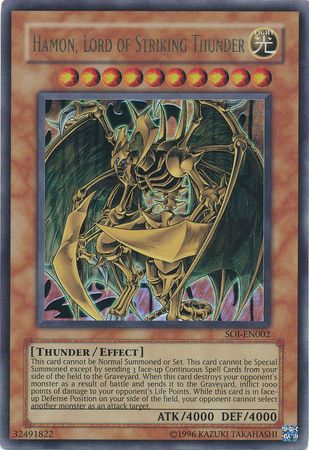 Hamon, Lord of Striking Thunder - SOI-EN002 - Ultra Rare - Unlimited available at 401 Games Canada