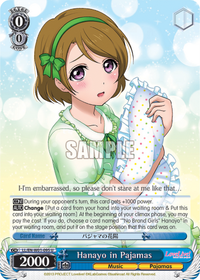 Hanayo in Pajamas - LL/EN-W01-095 - Uncommon available at 401 Games Canada