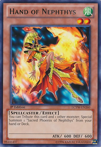 Hand of Nephthys - LCYW-EN260 - Rare - 1st Edition available at 401 Games Canada