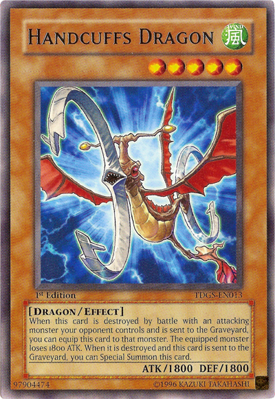 Handcuffs Dragon - TDGS-EN013 - Rare - 1st Edition available at 401 Games Canada