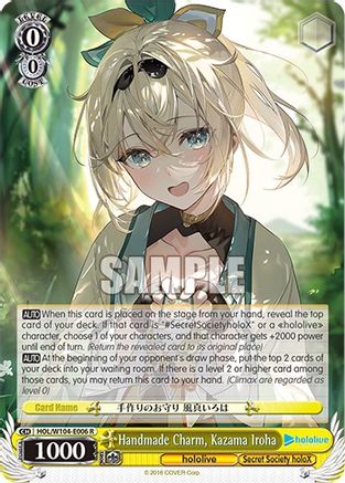 Handmade Charm, Kazama Iroha - HOL/W104-E006R - Rare available at 401 Games Canada