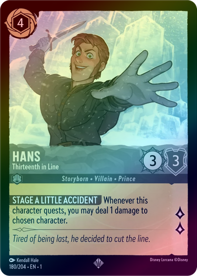 Hans (Thirteenth in Line) - 180/204 - Super Rare (Foil) available at 401 Games Canada