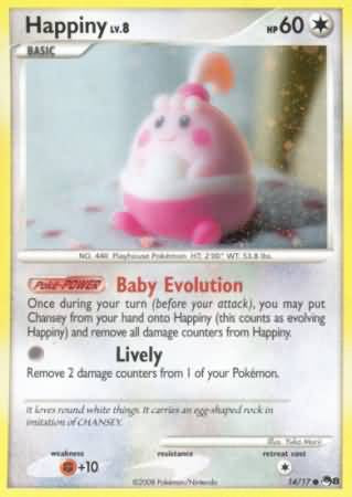 Happiny - 14/17 - Holo available at 401 Games Canada