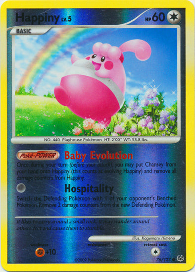 Happiny - 76/127 - Common - Reverse Holo available at 401 Games Canada