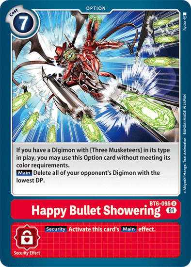 Happy Bullet Showering - BT6-095 - Uncommon available at 401 Games Canada