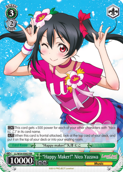 "Happy Maker!" Nico Yazawa - LL/W34-E002 - Double Rare available at 401 Games Canada