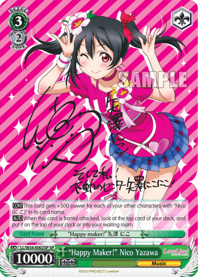 Happy Maker! Nico Yazawa - LL/W34-E002SP - Special Rare available at 401 Games Canada