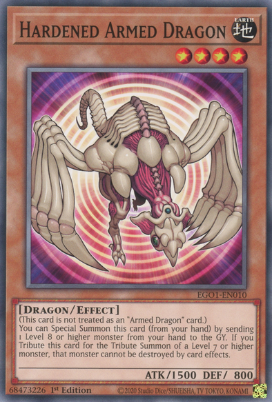 Hardened Armed Dragon - EGO1-EN010 - Common - 1st Edition available at 401 Games Canada