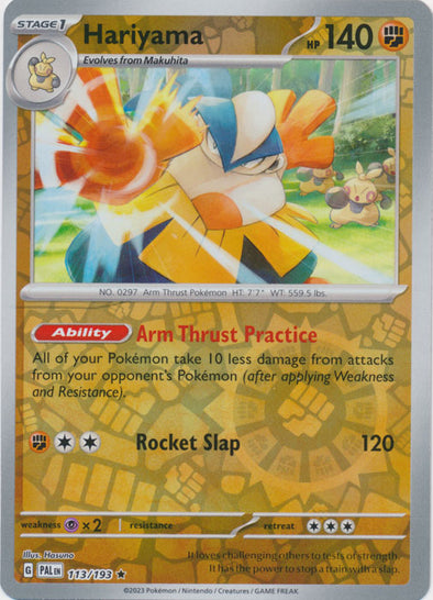 Hariyama - 113/193 - Rare - Reverse Holo available at 401 Games Canada