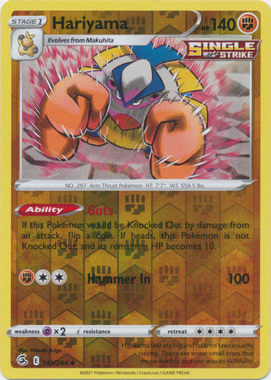 Hariyama - 143/264 - Uncommon - Reverse Holo available at 401 Games Canada