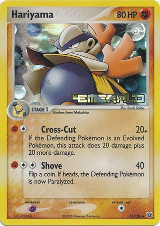 Hariyama - 31/106 - Uncommon - Reverse Holo available at 401 Games Canada