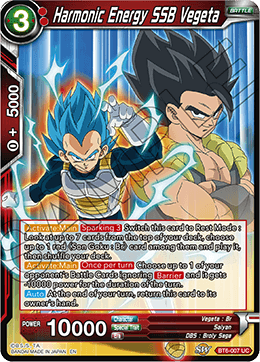 Harmonic Energy SSB Vegeta - BT6-007 - Uncommon (FOIL) available at 401 Games Canada