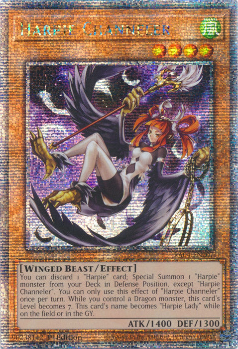 Harpie Channeler - RA04-EN207 - Quarter Century Secret Rare - 1st Edition