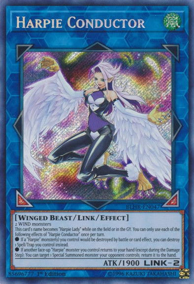 Harpie Conductor - BLHR-EN047 - Secret Rare - 1st Edition available at 401 Games Canada