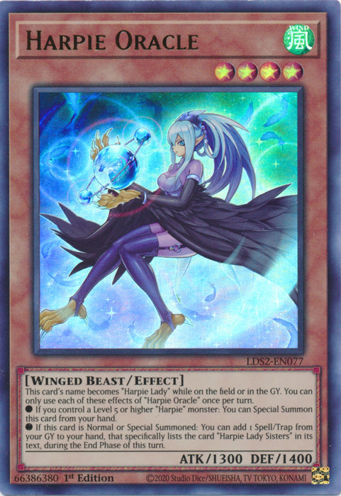 Harpie Oracle (Blue) - LDS2-EN077 - Ultra Rare - 1st Edition available at 401 Games Canada