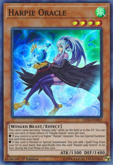 Harpie Oracle - LED4-EN002 - Super Rare - 1st Edition available at 401 Games Canada