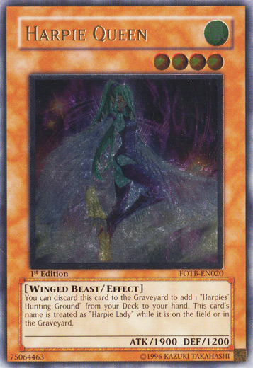 401 Games Canada - Harpie Queen - FOTB-EN020 - Ultimate Rare - 1st
