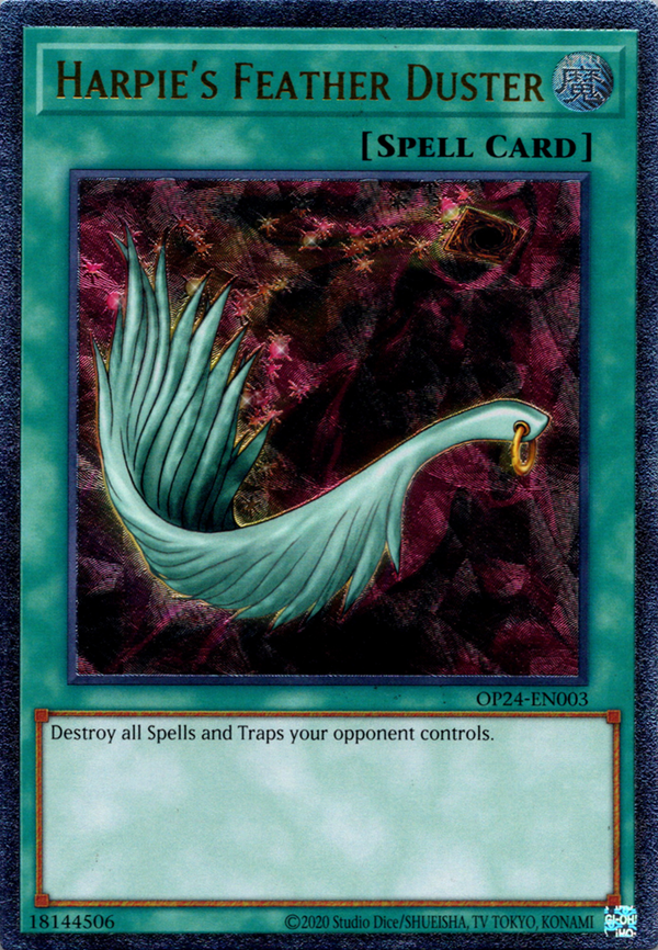 Harpie's Feather Duster (UTR) - OP24-EN003 - Ultimate Rare - Unlimited