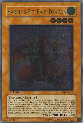 Harpie's Pet Baby Dragon - EOJ-EN013 - Ultimate Rare - 1st Edition available at 401 Games Canada