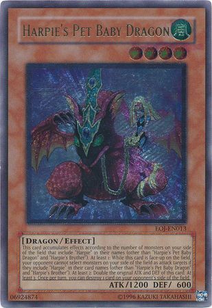 Harpie's Pet Baby Dragon - EOJ-EN013 - Ultimate Rare - Unlimited available at 401 Games Canada