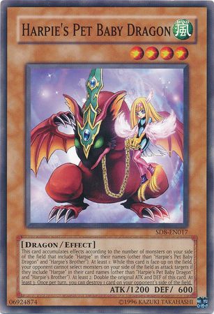 Harpie's Pet Baby Dragon - SD8-EN017 - Common - Unlimited available at 401 Games Canada