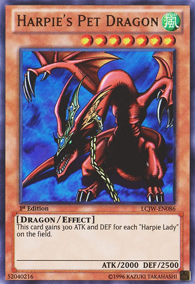 Harpie's Pet Dragon - LCJW-EN086 - Ultra Rare - 1st Edition available at 401 Games Canada