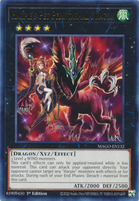 Harpie's Pet Phantasmal Dragon - MAGO-EN132 - Rare - 1st Edition available at 401 Games Canada