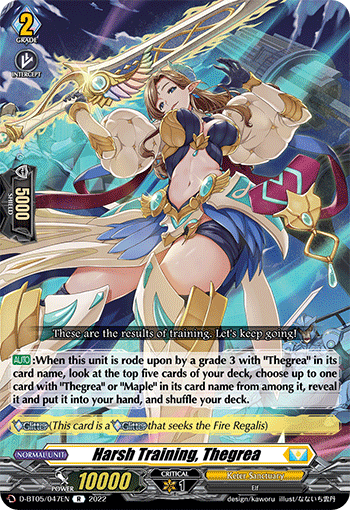 Harsh Training, Thegrea - D-BT05/047 - Rare available at 401 Games Canada