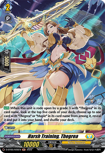 Harsh Training, Thegrea - D-BT05/H28 - Holo Rare available at 401 Games Canada